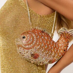 Crystal Koi Fish Statement Clutch